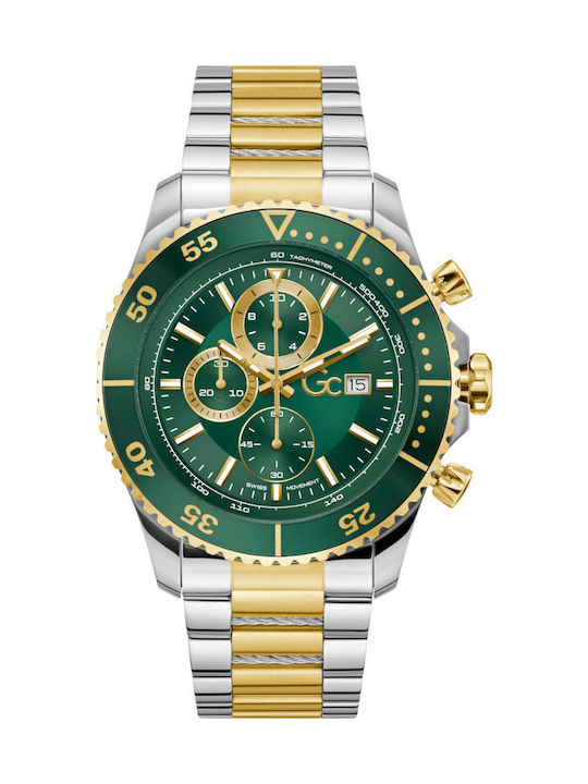 GC Watches Ρολόι Μπαταρίας με Μεταλλικό Μπρασελέ GC Watches Ρολόι Μπαταρίας με Μεταλλικό Μπρασελέ