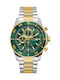 GC Watches Ανδρικό Ρολόι 44mm Χρονογράφος Μπαταρίας με Χρυσό Μεταλλικό Μπρασελέ