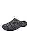 Anatomical Leather Women's Slippers Black