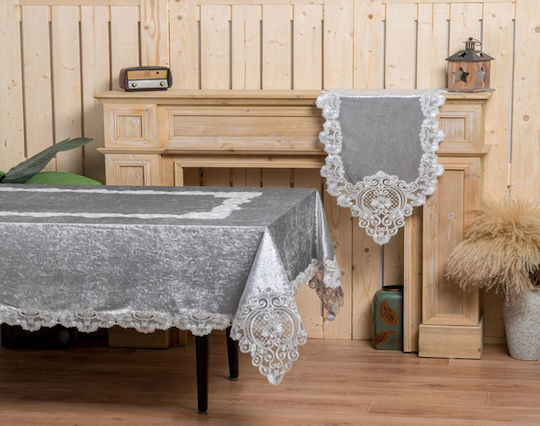 Liolios Home Ράνερ Μεταξωτό Pls-tb032 Grey Velvet 67x170εκ.