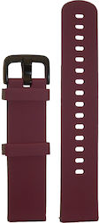 Status Curea de cauciuc Burgundy 22mm