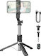 Borofone BY12 Selfie Stick με Bluetooth / Τηλεχειριστήριο Μαύρο