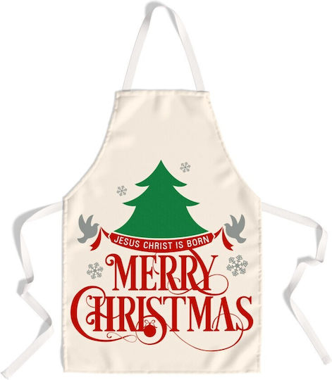 Cotton Club Weihnachtliche Küche Αpron Grün L70xB65cm.