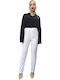 Damen Stoff Hose White