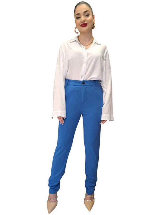 Remix Damen Stoff Hose Blue