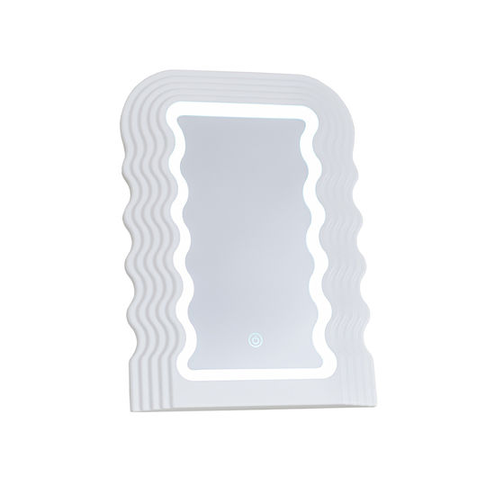 Flamingueo Makeup Mirror Wall with Light 3x3cm White