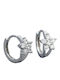 Charmy Earrings Hoops made of Silver with Stones