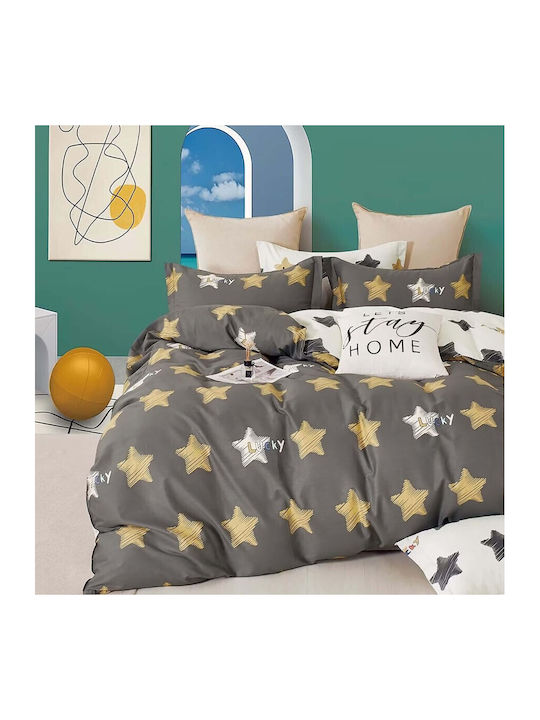 Lenjerie de pat 100% bumbac percale 1 persoană ...