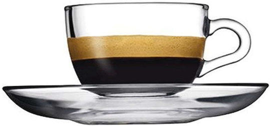 Espiel Set Basic Cesti Espresso Din Sticlă Transparente 6 Bucăți
