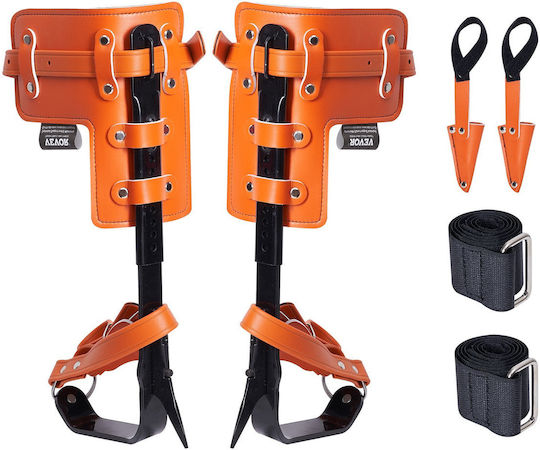 Vevor Tree Climbing Spikes Climbing Spurs Alloy Steel Arborist Equipment Orange