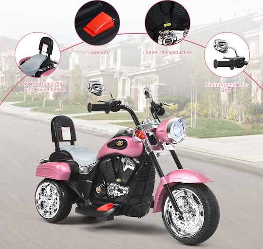 Παιδική Μηχανή Ηλεκτροκίνητη 6 Volt Ροζ για 3+ ετών