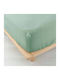 Douceur d'Intérieur Sheet Super-Double with Elastic 160x200cm. Green