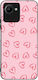 Sonique Heart Series Hülle für Realme C30 Pink