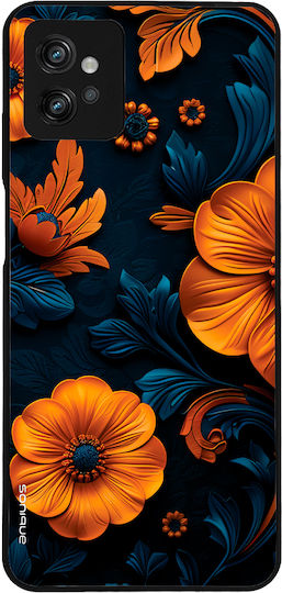 Θήκη Sonique 3d Flower Series Motorola Moto G32 Πορτοκαλί 01