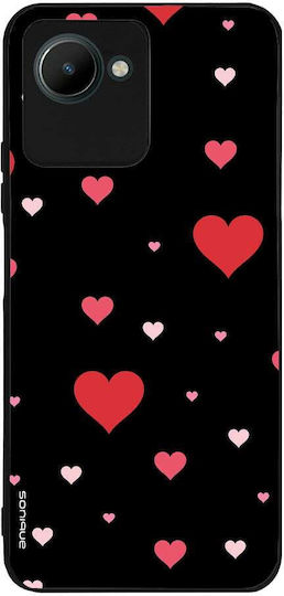 Sonique Heart Serie Hülle Realme C30 Schwarz