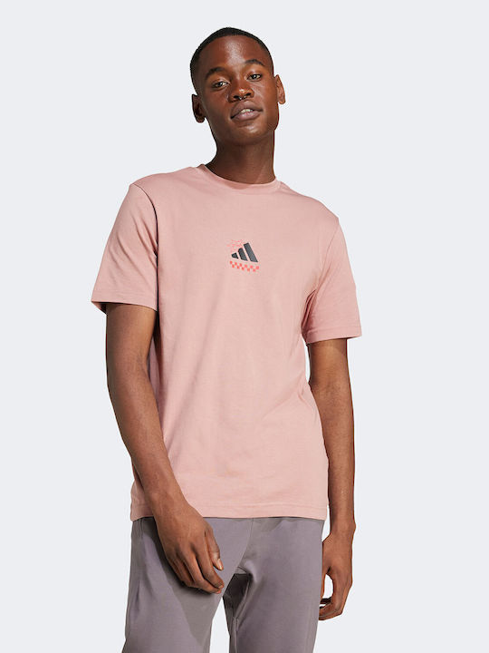adidas Lounge Pizza Graphic Tshirt Tricou Pink JJ4018 | Skroutz
