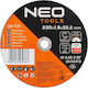 Neo Tools Cutting Disc Metal Hole Diameter 230mm 25pcs