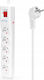 Montis Power Strip with Surge Protection with Cable 1.5m