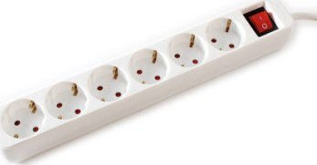 Value Steckdosenleiste 6 Positionen mit Schalter und Kabel 3m