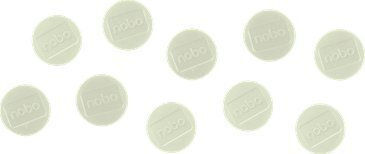 Магнит за дъска Nobo Nobo 1915308 бял 38 мм 20 мм 38 мм 190 мм