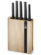 Richardson Sheffield Edge Knife Set with Base Stainless Steel 5 Pieces