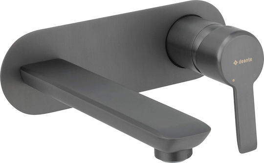Deante Built-in Mixer & Spout Set for for Bathroom Sink Gray