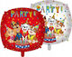 Balloon Foil Square Multicolour 17cm