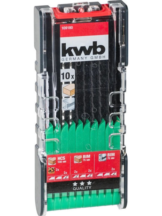 Kwb Kwb 109180 Λεπίδες Σέγας 10 Τεμ