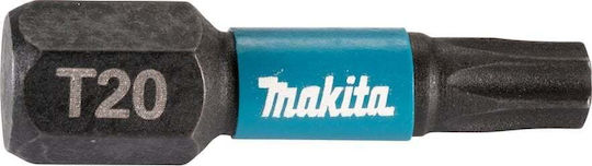 Makita Makita Screwdriver Bit T20-25mm 25pcs Impact Black