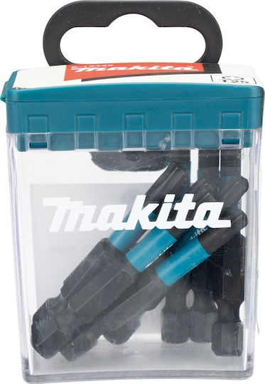 Makita Screwdriver Bit T25-50mm 10pcs Impact Black