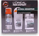Travel Set L'oreal Paris Men Expert Alcohol-Free Hydrating & Regenerating Day & Night Face Cream 50 Ml + Men Expert Alcohol-F