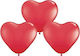 Komposition mit 100 Luftballons Latex Rote Herzen 16cm