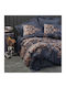 Cotton Box Bettbezug-Set Doppelbett mit 4 Kissenbezügen & 1 Bettlaken 200x220 Navy Blue