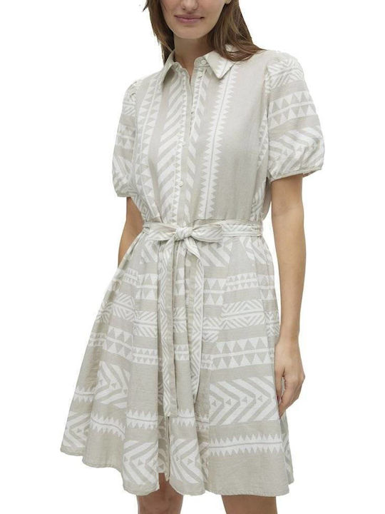 Rochii De Vară Pentru Femei Mini Rochie-Cămașă Gri