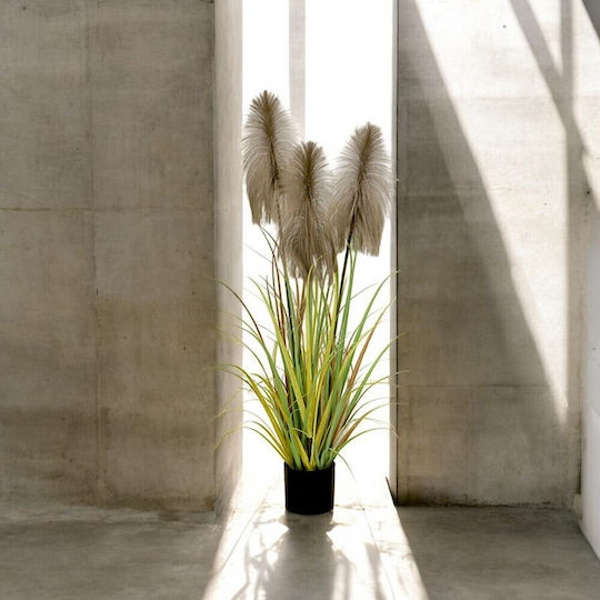 Artificial Plume Grass Plant 122cm Pot
