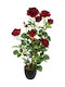 Atmosphera Artificial Plant In A Pot Rose Bush 74 Cm Red