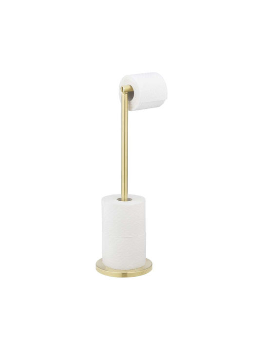 Wenko Floor Bathroom Paper Holder Metallic Gold