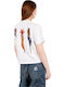 Γυναικείο T-shirt Floral White
