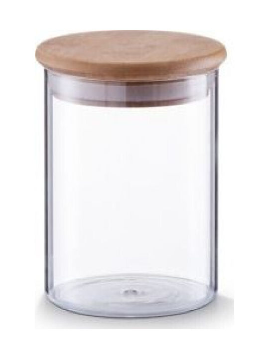 Zeller General Use Glass Jar with Lid Transparent 750ml 1 Piece