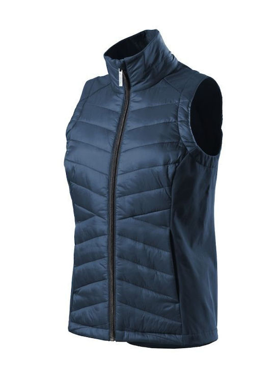 Softshell Γυναικείο Αμάνικο Μπουφάν Navy Μπλε