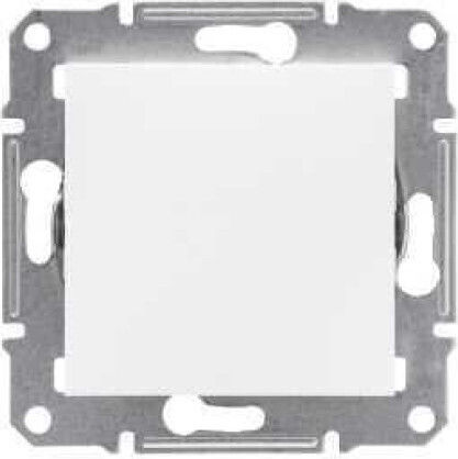 Schneider Electric Asfora Recessed Wall Switch Lighting One-Way without Frame White