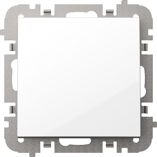 Elektro Plast Recessed Wall Switch One-Way without Frame White