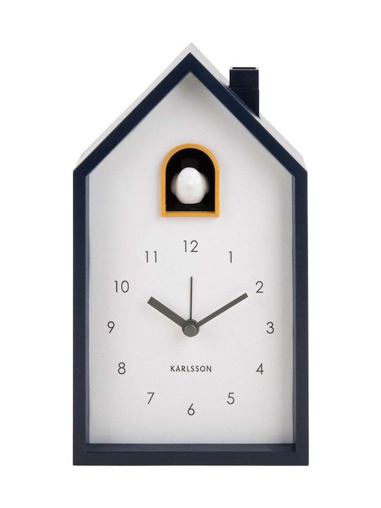 Karlsson Cuckoo Ρολόι Τοίχου Με Εκκρεμές Μαύρο 12x20cm