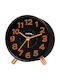 Technoline Tabletop Clock with Indicators with Alarm Clock Black