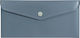 Biurfol Mappe mit Druckknopf DL 21x11 PP Grau Soft Touch Biurfol