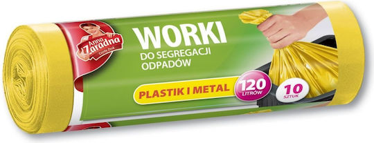 Σακούλες Απορριμάτων Χωρητικότητας 120lt 10τμχ Κίτρινες