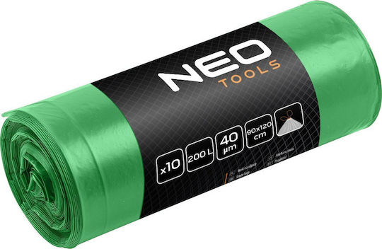 NEO Săculeți de Gunoi pentru Grădină Capacitate 200lt 10buc Verzi