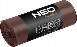 NEO Trash Bags for the Garden Capacity 60lt 10pcs Brown