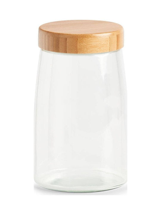 Zeller Vase General Use with Airtight Lid Glass Transparent 1600ml