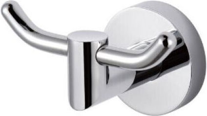 Stella Single Wall-Mounted Bathroom Hook Silver